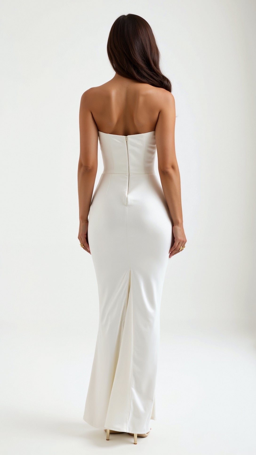 Elegantes Maxi Kleid Damen Hochzeitsgast Kleid Lang