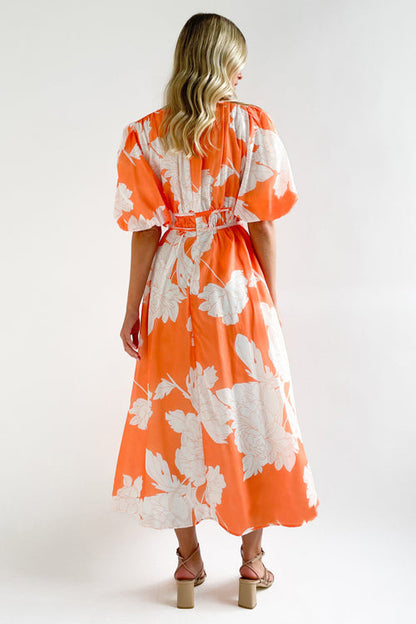Langärmeliges Maxi-Kleid mit Liebe-Print