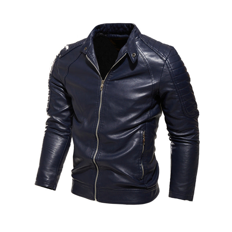 Lederjacke Herren Stylisch Einzigartig Schwarz