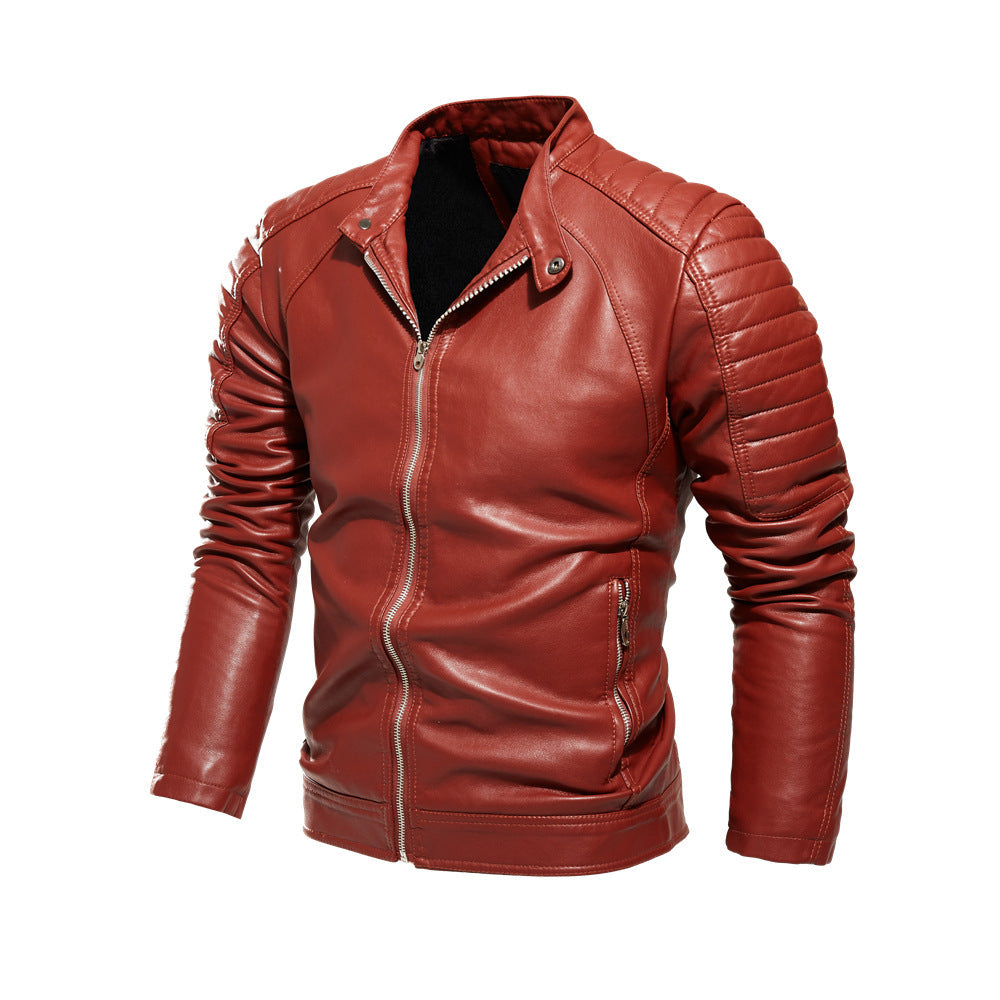 Lederjacke Herren Stylisch Einzigartig Schwarz