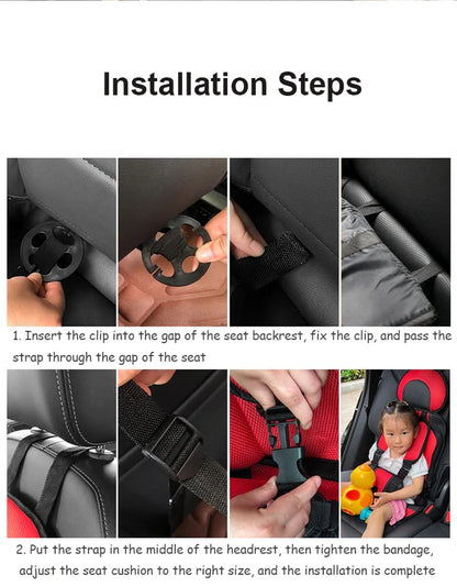 Kindersitz Auto Tragbar Sicherheitsgurt Set