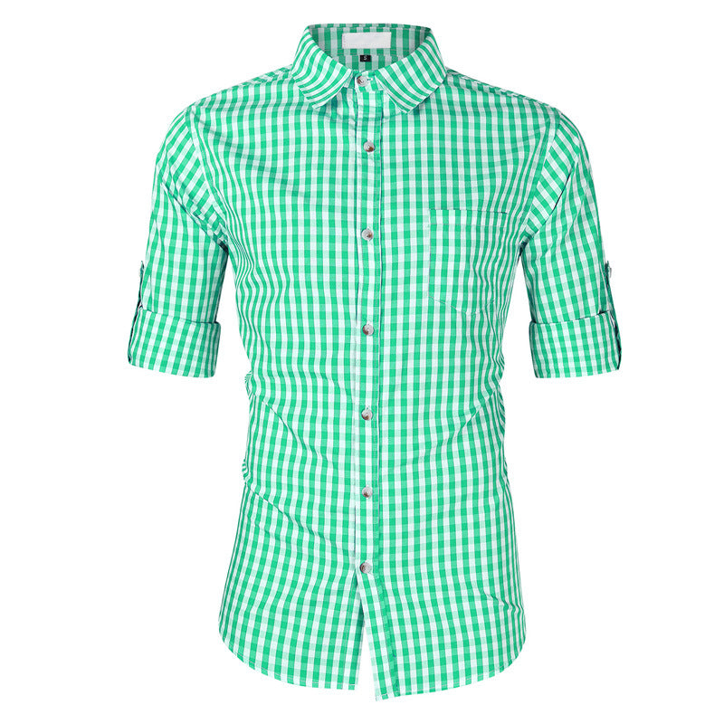 Herren Freizeithemd Kariert Modern Berlin Style