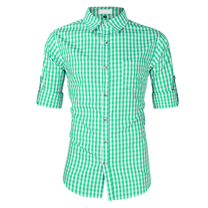 Herren Freizeithemd Kariert Modern Berlin Style