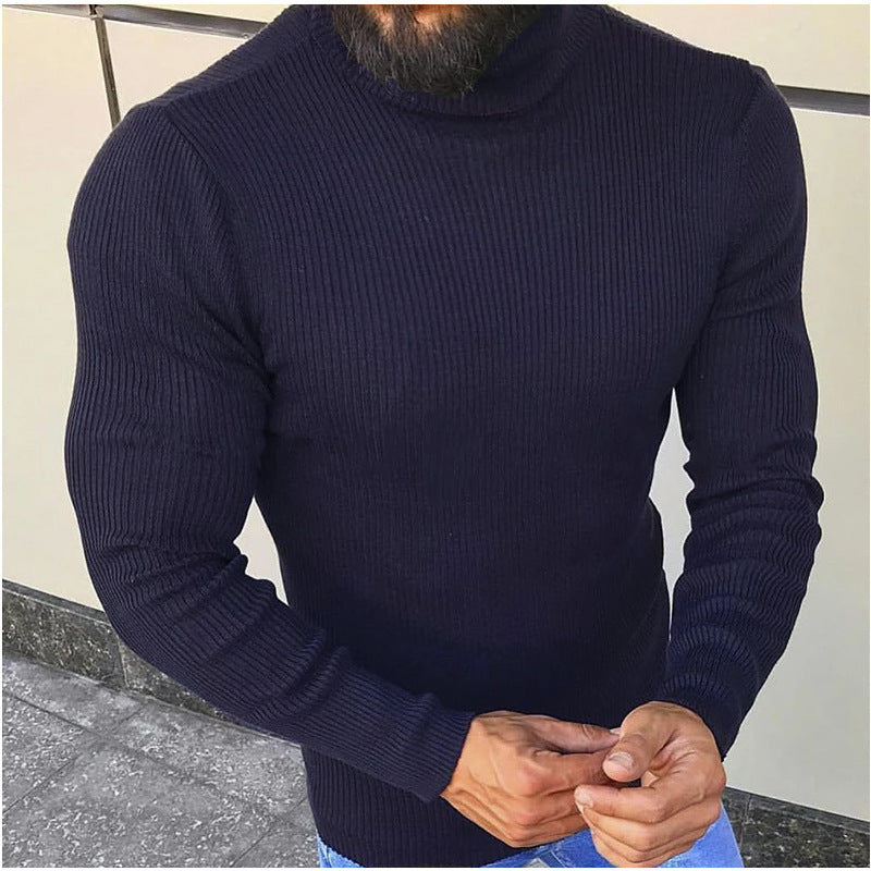 Herren Strickpullover Rollkragen Hochwertig Elegannt - BerlinGlamour