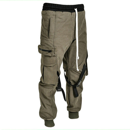 Herren Cargo-Hosen Bequem Mit Verstellbarem Bund