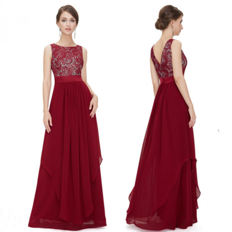 Chiffonkleid mit Spitze von BerlinGlamour