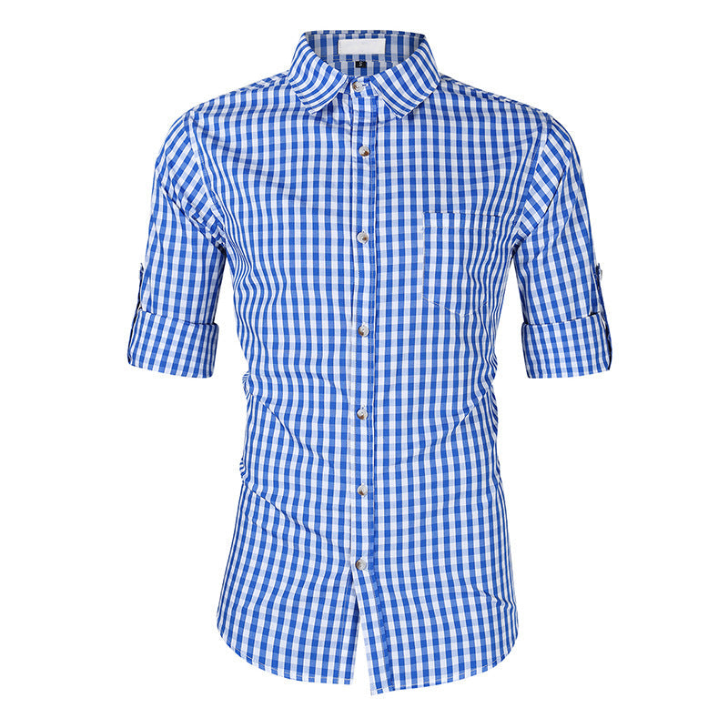 Herren Freizeithemd Kariert Modern Berlin Style