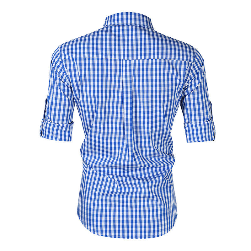 Herren Freizeithemd Kariert Modern Berlin Style