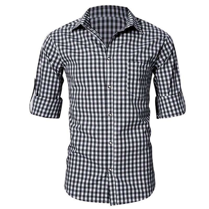 Herren Freizeithemd Kariert Modern Berlin Style