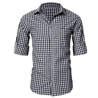 Herren Freizeithemd Kariert Modern Berlin Style