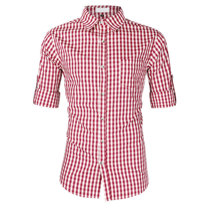 Herren Freizeithemd Kariert Modern Berlin Style