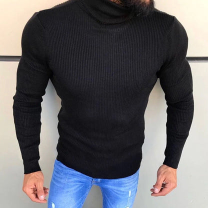 Herren Strickpullover Rollkragen Hochwertig Elegannt