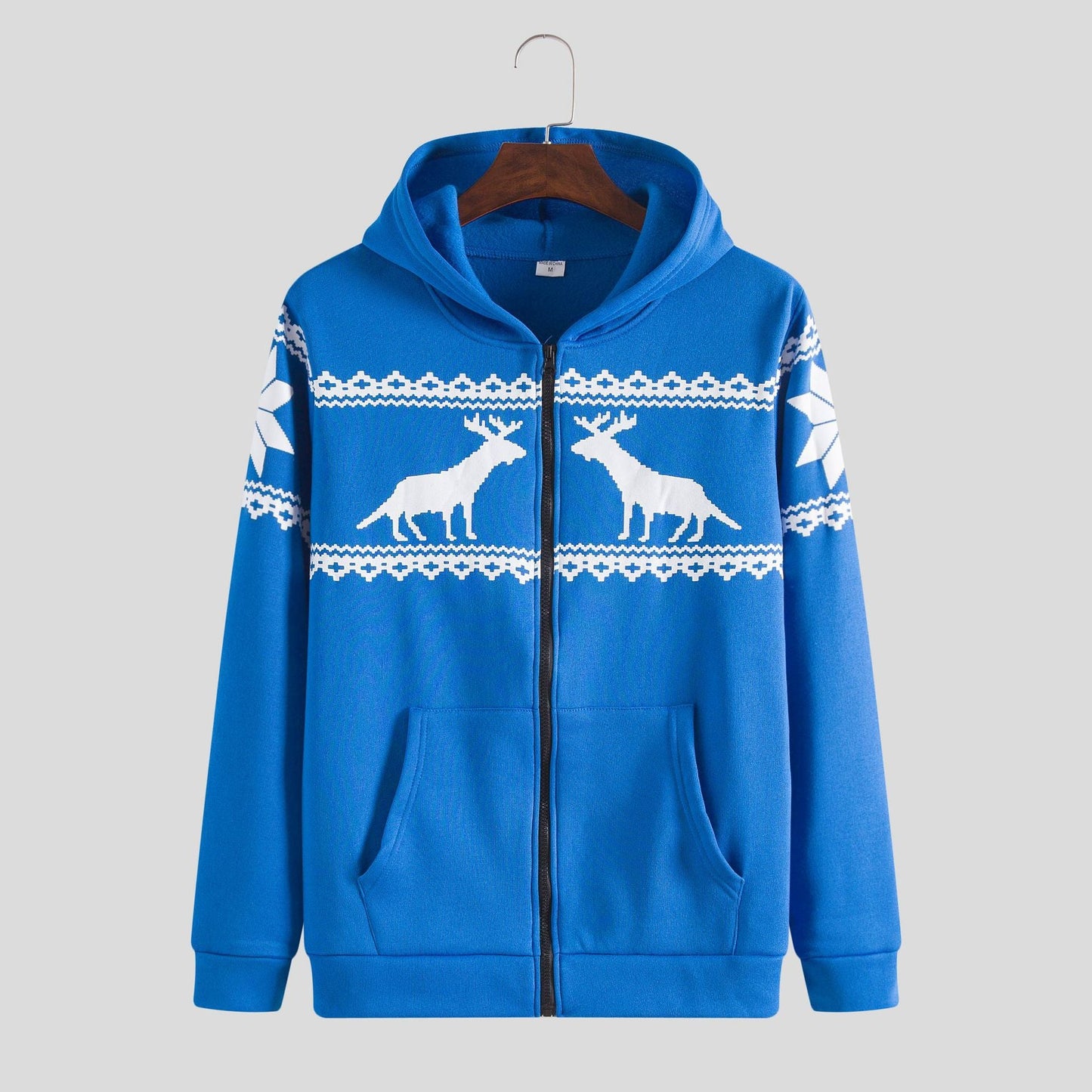 Herren Kapuzenjacke Weich Rentier Design Winter - BerlinGlamour