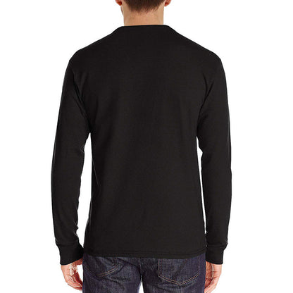Herren Langarmshirt Bequem Rundhals Baumwolle