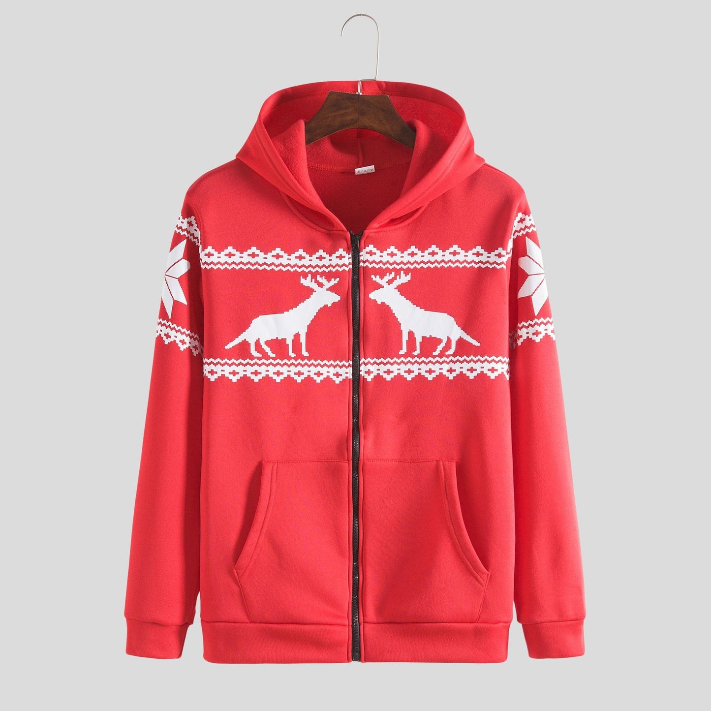 Herren Kapuzenjacke Weich Rentier Design Winter