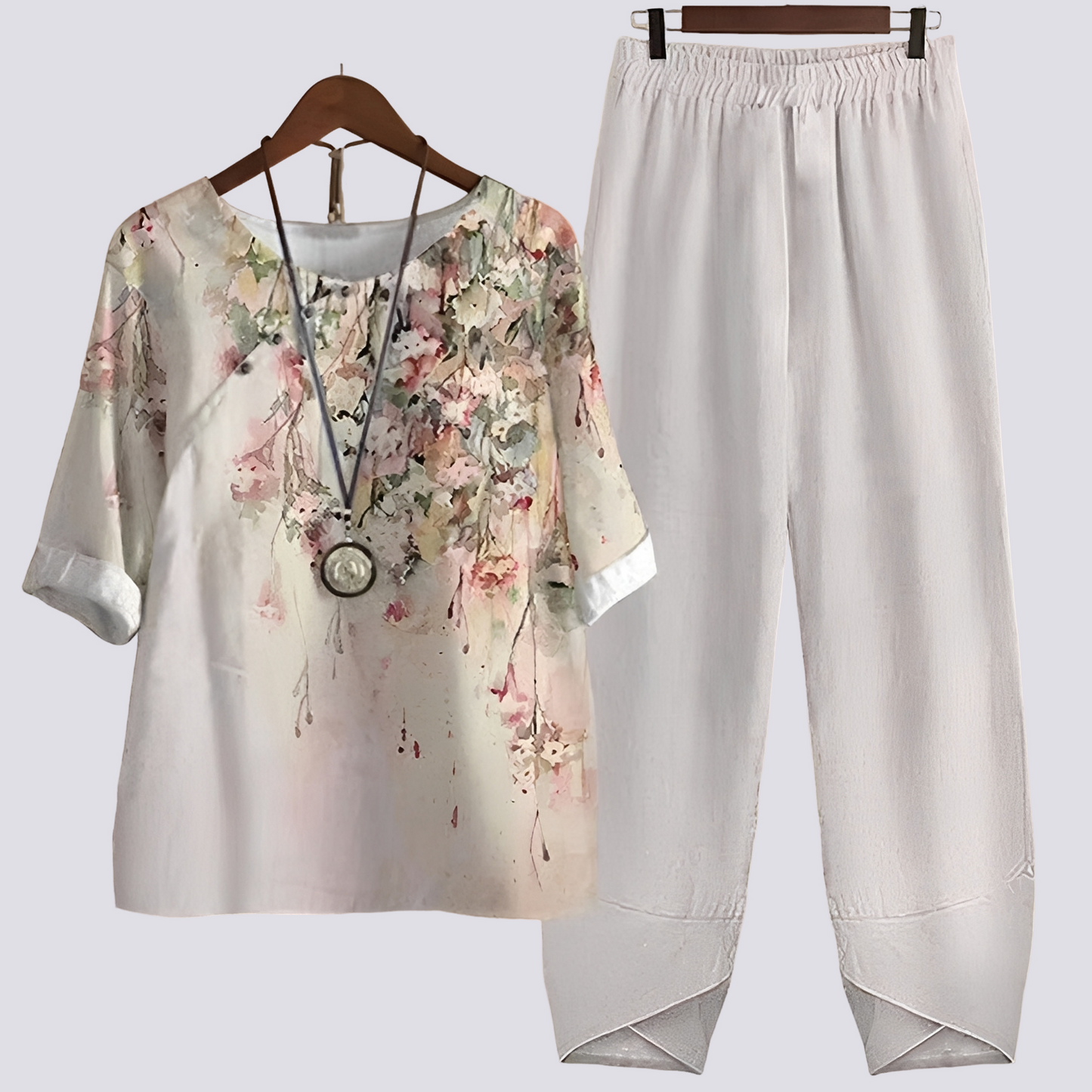 Damen Set mit Print Bequem Stilvoll