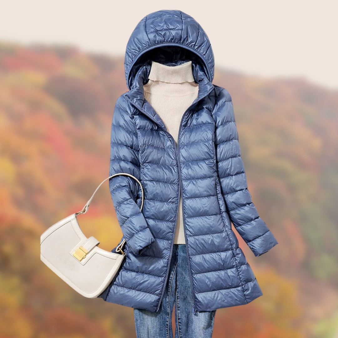 Daunenjacke Frauen Ultraleicht Mit Kapuze Waterproof - BerlinGlamour