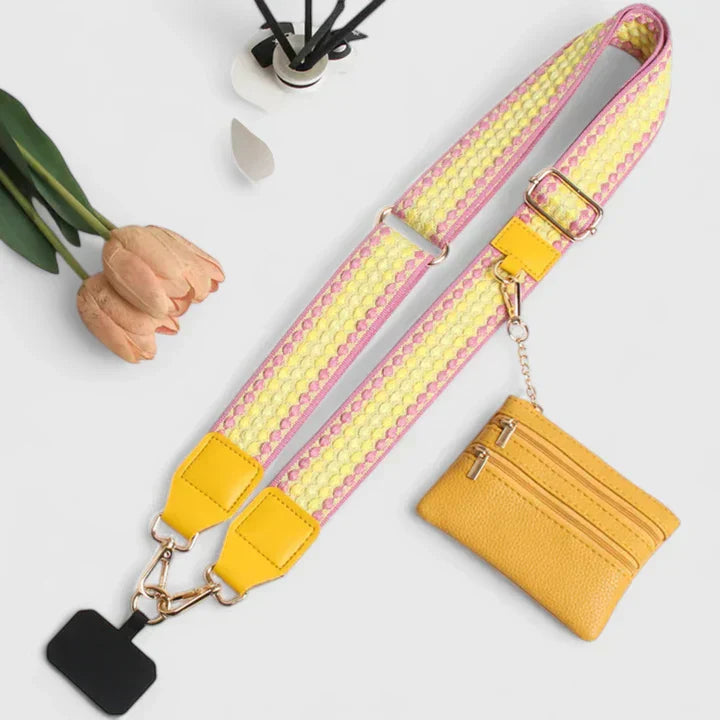 Damen Umhängetasche Elegante Handytasche Leder