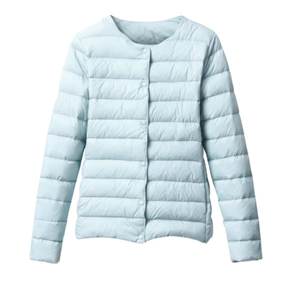 Damen Pufferjacke Leicht Gesteppt Frühlingssaison