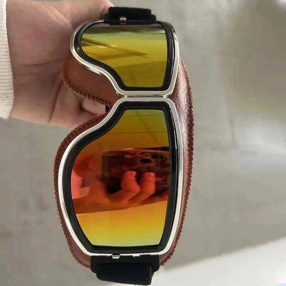 Motorradbrille Vintage Retro Sonnenbrille