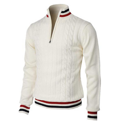 Herren Pullover Eleganter Kragen Schlank Modern