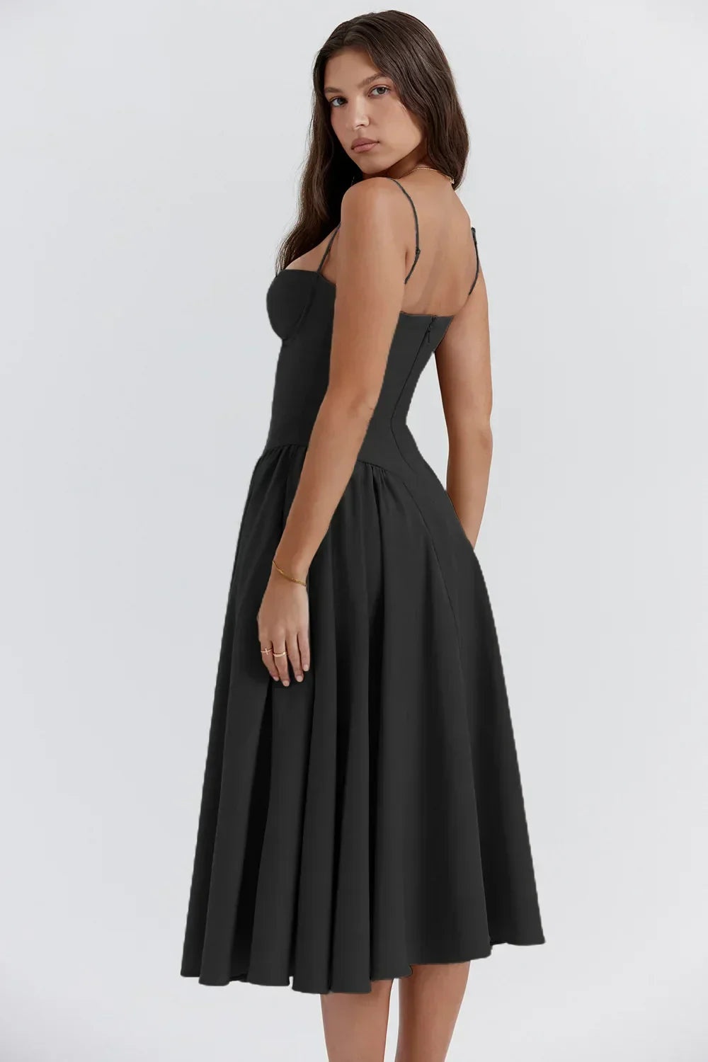 Ärmelloses Korsett Kleid Mit figurbetontem Schnitt