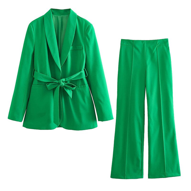 Eleganter Damenanzug 2-teilig mit Blazer und Hose