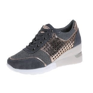 Hohe Sneaker Damen Keilabsatz Orthopädisch Bequem