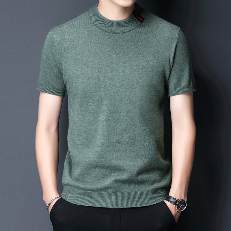 Herren T-Shirt Kurzarm Fein Baumwolle Hochwertig - BerlinGlamour