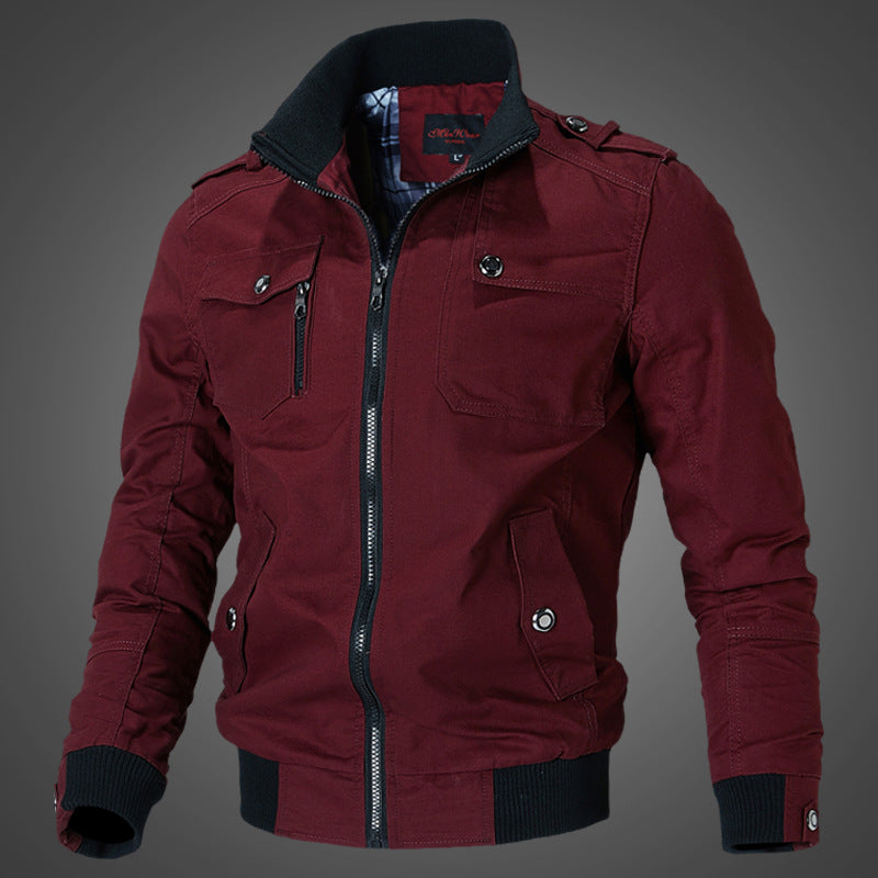 Herren Übergangsjacke Modern mit Funktions-Taschen Elastisch
