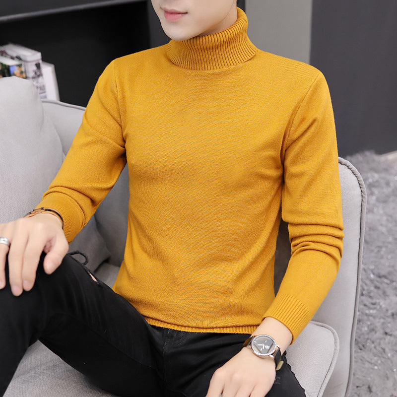 Herren Strickpullover Hochgeschlossen Elegant Modern