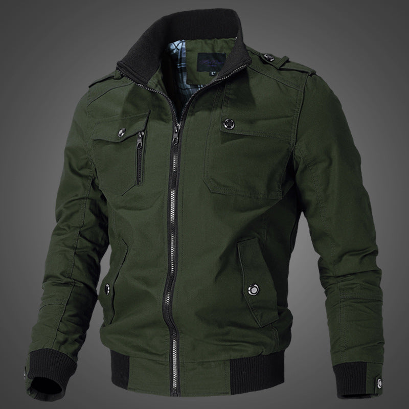 Herren Übergangsjacke Modern mit Funktions-Taschen Elastisch