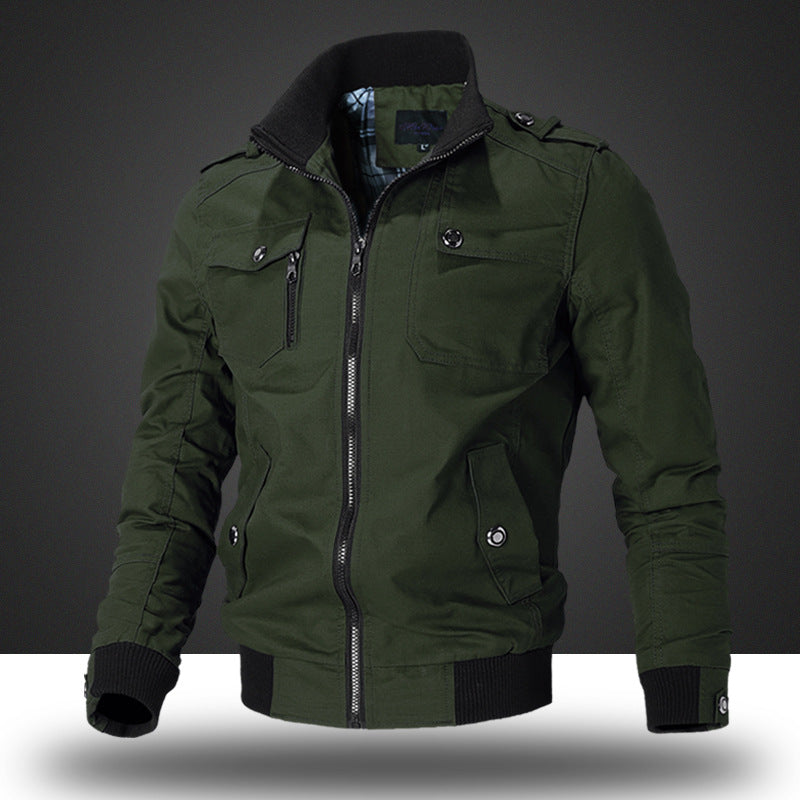 Herren Übergangsjacke Modern mit Funktions-Taschen Elastisch