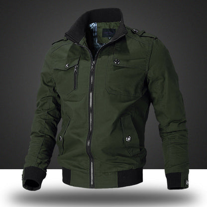 Herren Übergangsjacke Modern mit Funktions-Taschen Elastisch