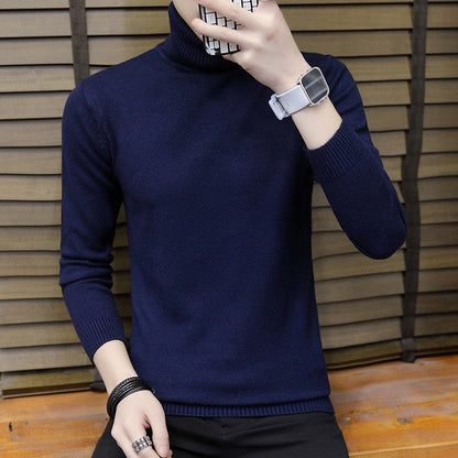 Herren Strickpullover Hochgeschlossen Elegant Modern