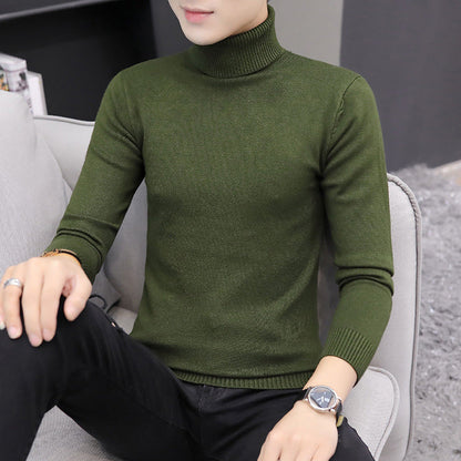 Herren Strickpullover Hochgeschlossen Elegant Modern