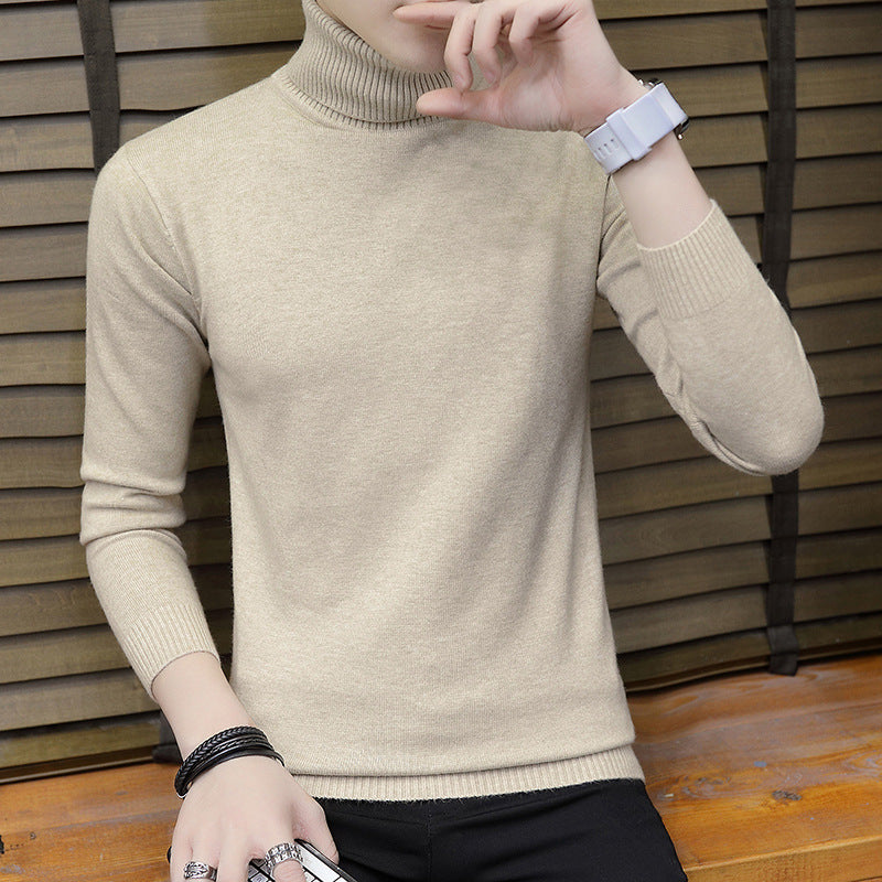 Herren Strickpullover Hochgeschlossen Elegant Modern