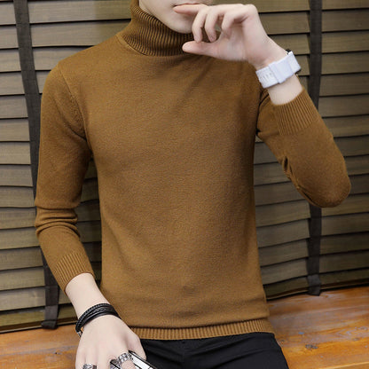 Herren Strickpullover Hochgeschlossen Elegant Modern