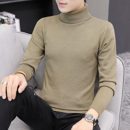 Herren Strickpullover Hochgeschlossen Elegant Modern