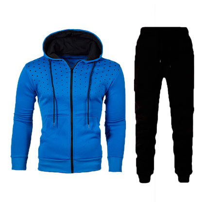 Herren Sportset Atmungsaktiv Hoodie Trainingshose Modern