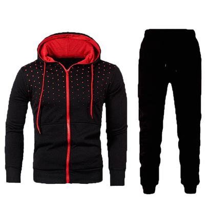 Herren Sportset Atmungsaktiv Hoodie Trainingshose Modern