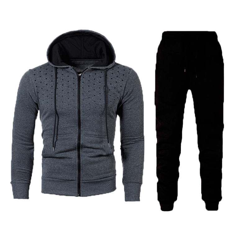 Herren Sportset Atmungsaktiv Hoodie Trainingshose Modern