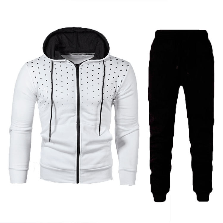 Herren Sportset Atmungsaktiv Hoodie Trainingshose Modern