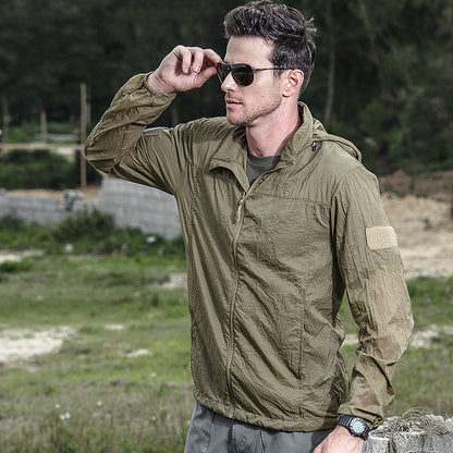 Wasserdichte Outdoor Jacke Leicht Reißverschluss