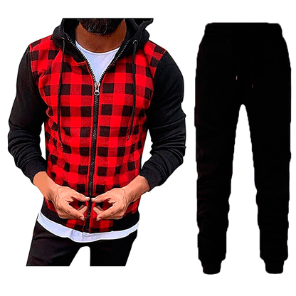 Herren Jogginganzug Set Mit Muster Modern Sportlich