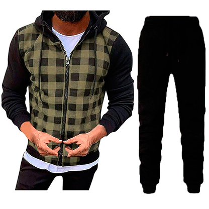 Herren Jogginganzug Set Mit Muster Modern Sportlich