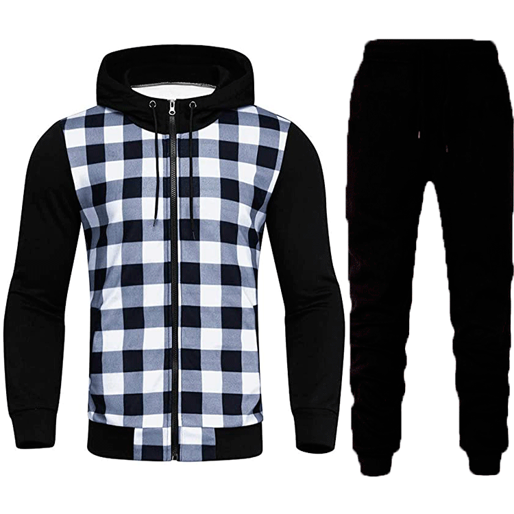 Herren Jogginganzug Set Mit Muster Modern Sportlich