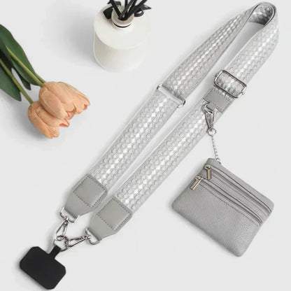 Damen Umhängetasche Elegante Handytasche Leder - BerlinGlamour
