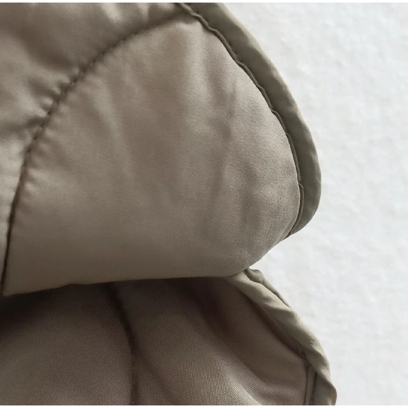 Gepolstertes Herrenjacket Rundhals Knöpfe Warm Winter