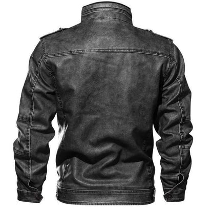 Lederjacke Herren Premium Elegante Ledermantel Schwarz - BerlinGlamour